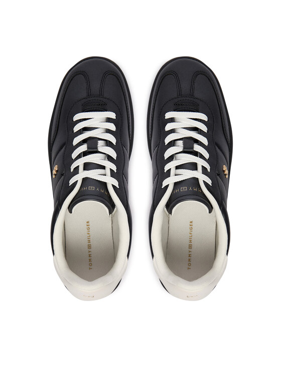 Tommy Hilfiger Tommy Hilfiger Sportcipők Th Heritage Shiny Sneaker FW0FW09179 Fekete