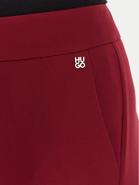 HUGO HUGO Pantaloni di tessuto Hagonia-1 50539991 Rosso scuro Slim Fit