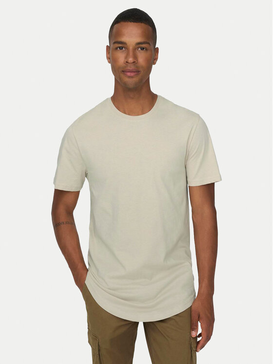 Only & Sons Only & Sons T-särk Matt 22002973 Beež Regular Fit