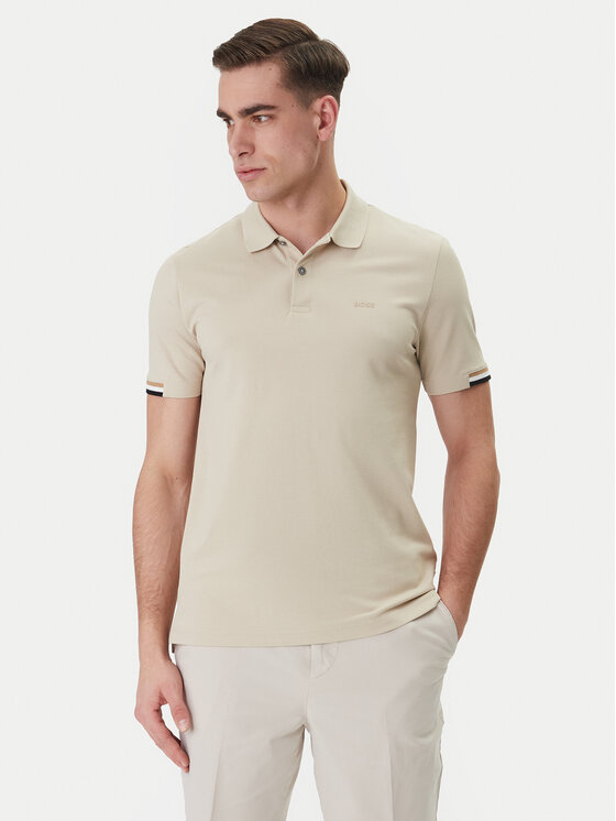 BOSS BOSS Polokošeľa Parlay 147 50467113 Béžová Regular Fit
