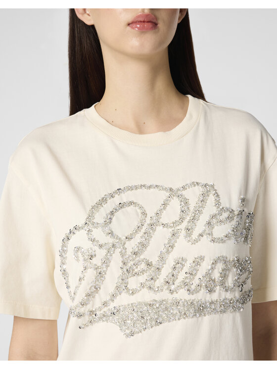 PHILIPP PLEIN PHILIPP PLEIN T-Shirt 26519 Biały Over Fit