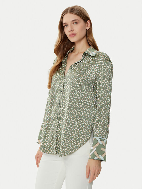 Guess Guess Camicia W4YH47 WF1T2 Verde Regular Fit