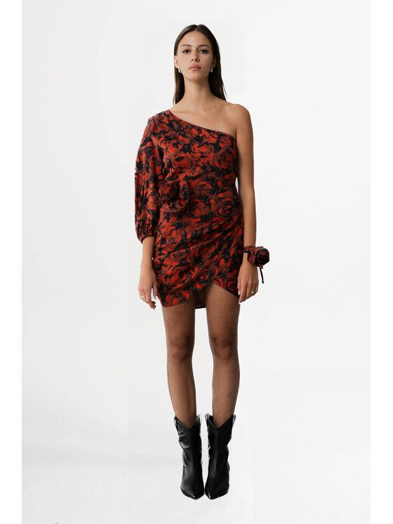 ROSE AVENUE ROSE AVENUE Sukienka koktajlowa JESSY Czerwony Regular Fit