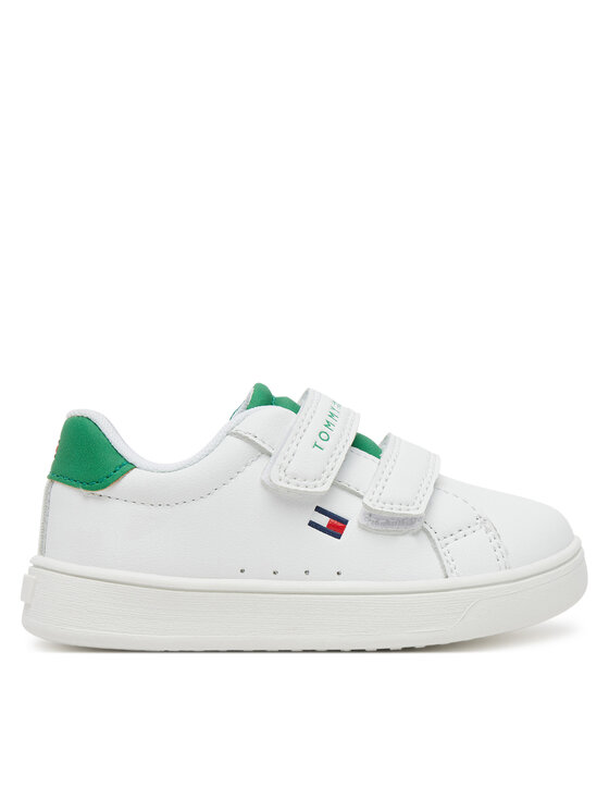 Tommy Hilfiger Tommy Hilfiger Сникърси Low Cut Velcro Sneaker T1X9-33836-1355 M Бял