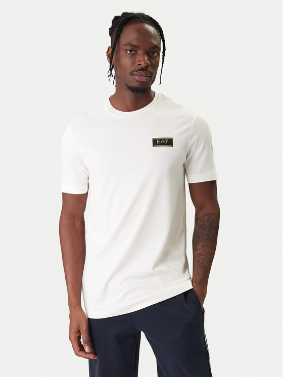 EA7 Emporio Armani EA7 Emporio Armani Tričko 7M001331 AF13739 U0004 Écru Regular Fit