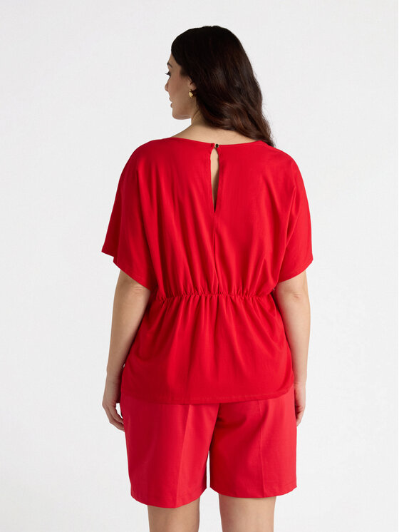 Fiorella Rubino Fiorella Rubino T-Shirt G393L008160N016 Czerwony A-Line Fit