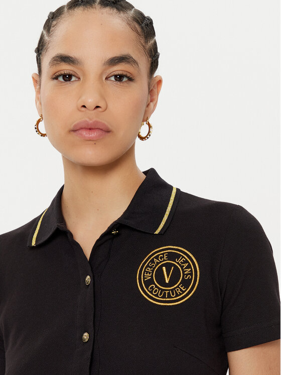 Versace Jeans Couture Versace Jeans Couture Vsakodnevna obleka 78HAOT01 Črna Regular Fit
