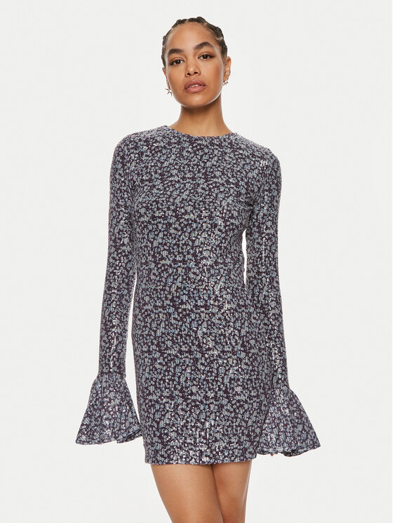 ROTATE ROTATE Официална рокля Rosita 1127392980 Тъмносин Slim Fit