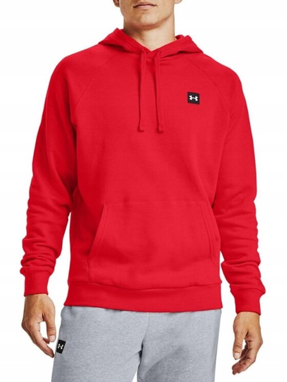 Under Armour Under Armour Bluza Under Armour Rival Fleece Hoodie Czerwony Regular Fit
