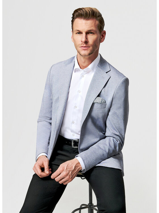 Pako Lorente Pako Lorente Marynarka P26SF-3X-016 Niebieski Slim Fit