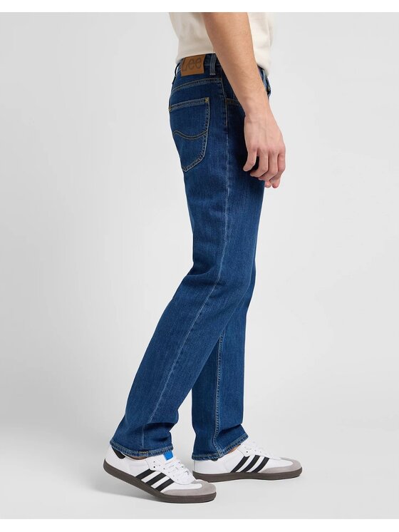 Lee Lee Jeansy Brooklyn Straight Niebieski Regular Fit