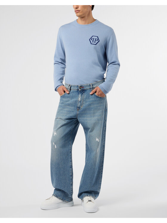 PHILIPP PLEIN PHILIPP PLEIN Jeans 25915 Blu Loose Fit