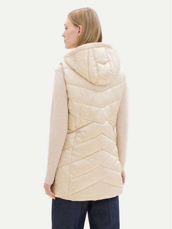 Tom Tailor Tom Tailor Bodywarmer 1041490 Écru Slim Fit