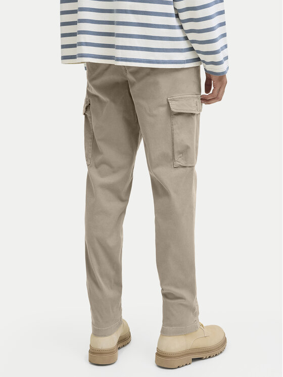 Jack & Jones Jack & Jones Kalhoty z materiálu Stace Arthur 12282388 Béžová Regular Fit
