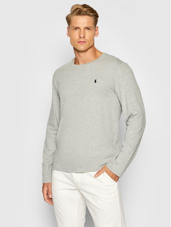 Polo Ralph Lauren Polo Ralph Lauren Majica dugih rukava Sle 714844759003 Siva Regular Fit