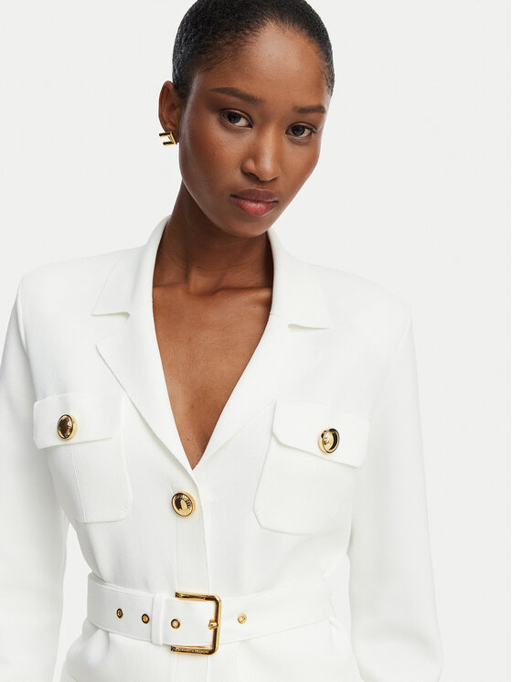 Elisabetta Franchi Elisabetta Franchi Піджак MK-10B-62E2-V600 Кремовий Slim Fit