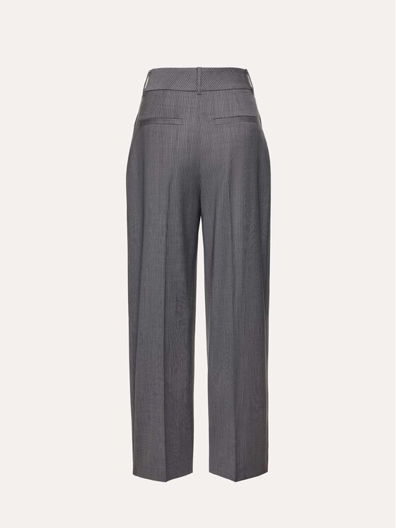 La Mania La Mania Společenské kalhoty DIDION Šedá Basic Fit