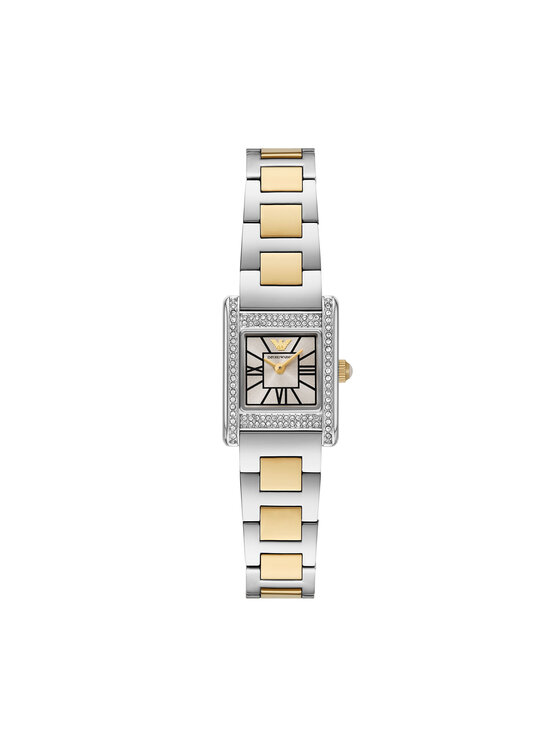 Emporio Armani Emporio Armani Ročna ura Genni AR11704 Srebrna