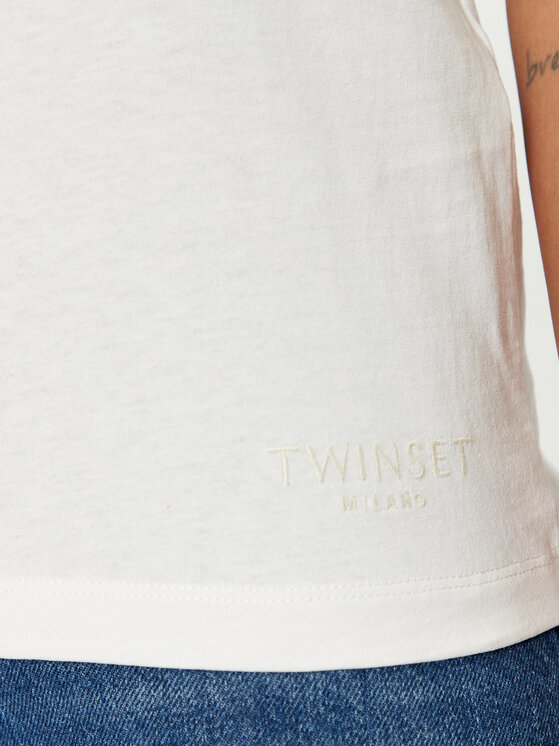 TWINSET TWINSET Marškinėliai 241TT2411 Balta Regular Fit