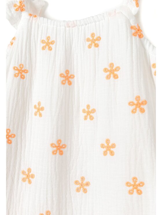 MINOTI MINOTI Sukienka codzienna 22dress6 Biały Regular Fit