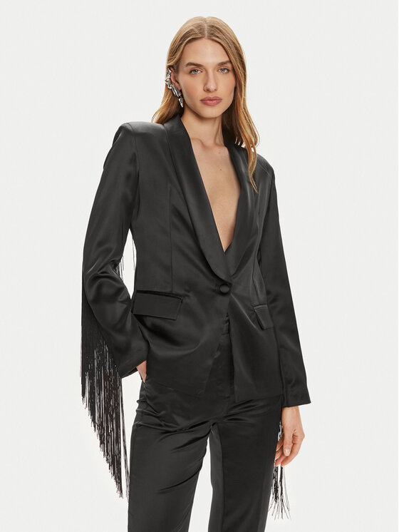 Fracomina Fracomina Sacou FQ24SJ2002W41101 Negru Regular Fit
