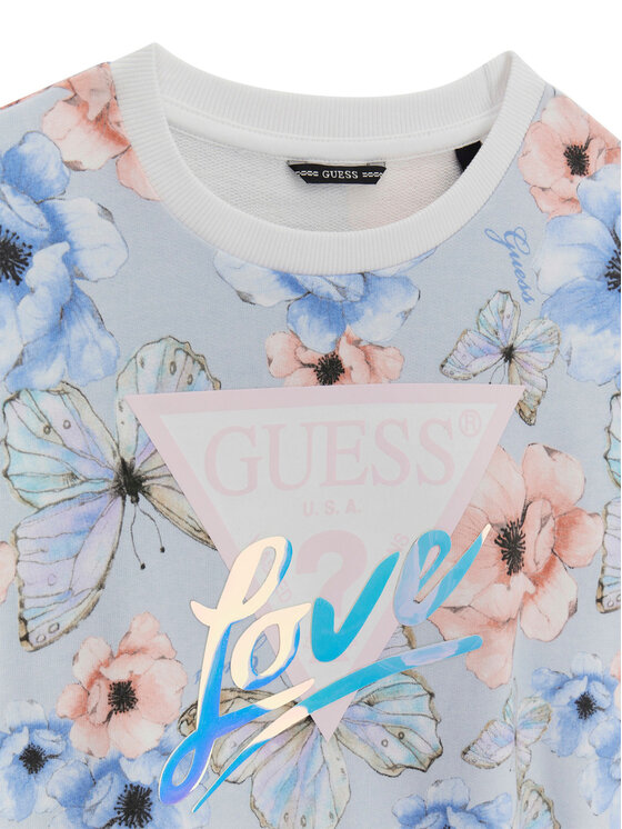 Guess Guess Majica dugih rukava J6RQ04 KA6R4 Svijetloplava Regular Fit