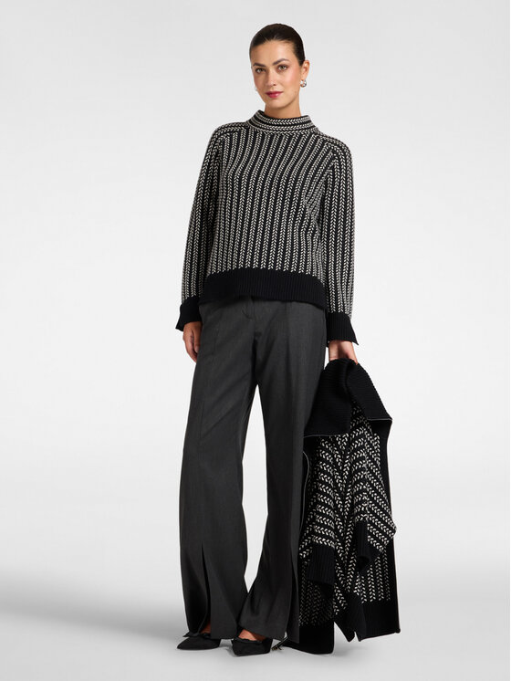 Elena Mirò Elena Mirò Maglione M044Z000806N0A1 Nero Regular Fit