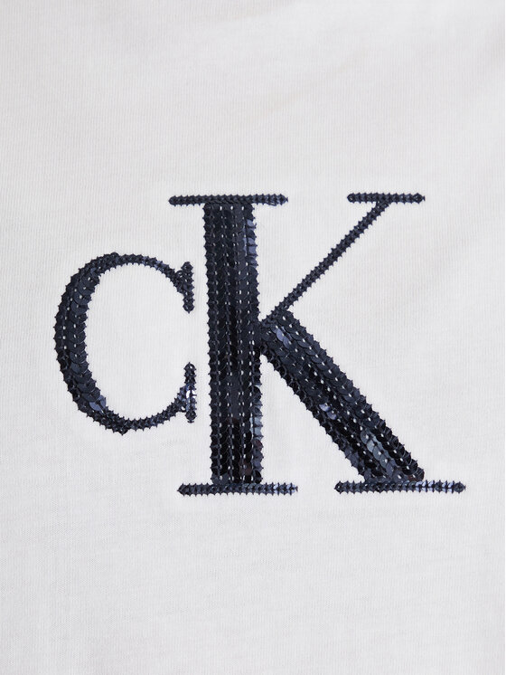 Calvin Klein Jeans Calvin Klein Jeans T-Shirt Graphic LV044E215G Biały Regular Fit
