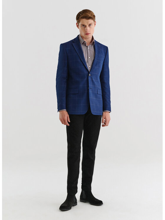 Pako Lorente Pako Lorente Marynarka P23WP-3X-003 Granatowy Slim Fit