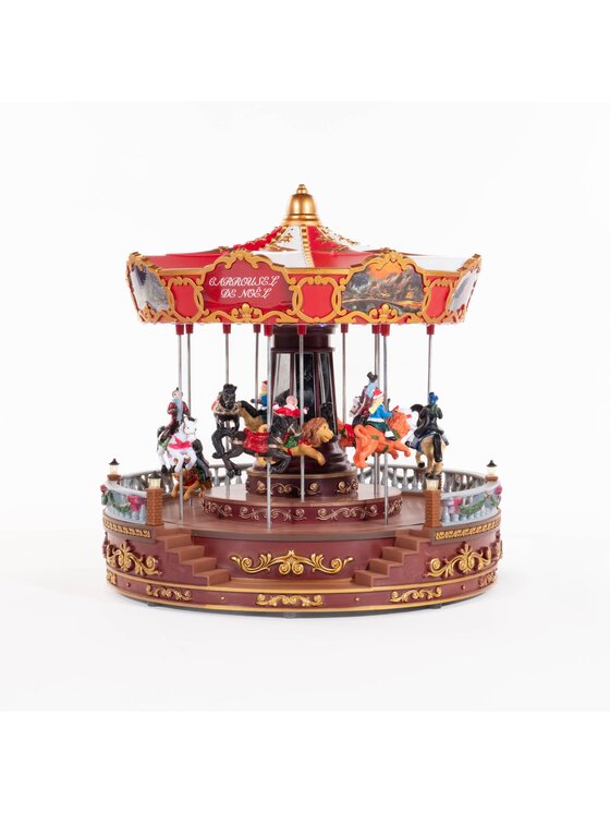 MIAhome MIAhome Dekoracja grająca karuzela LED MERRY-GO-ROUND Kolorowy