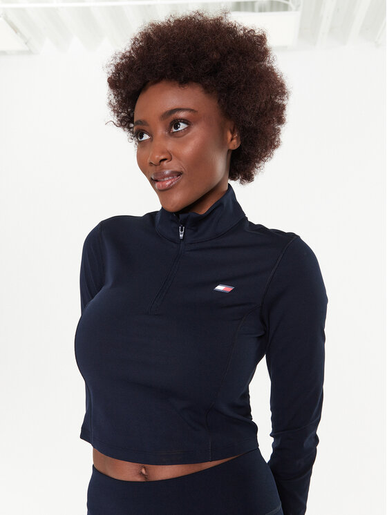 Tommy Hilfiger Tommy Hilfiger Технічний світшот S10S101580 Cиній Slim Fit