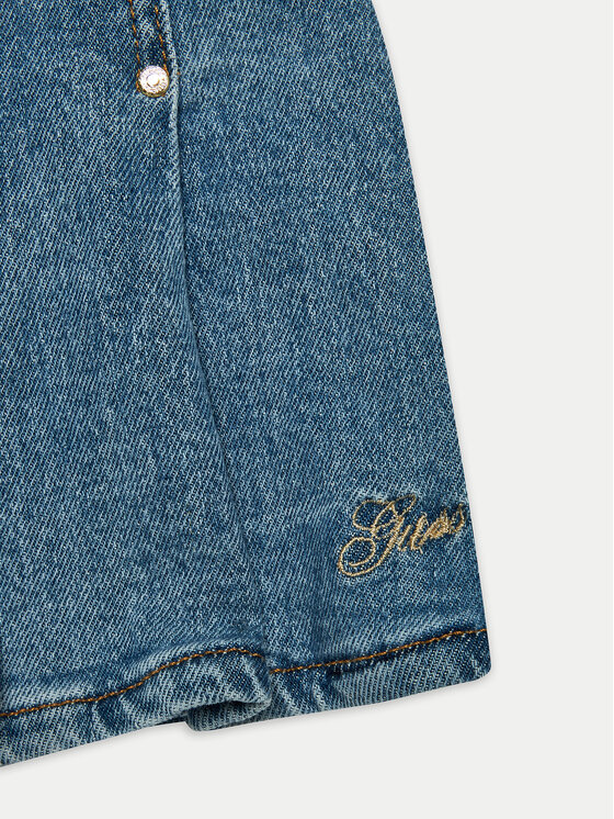 Guess Guess Pantaloni scurți de blugi J4GD12 D4MS0 Albastru Regular Fit