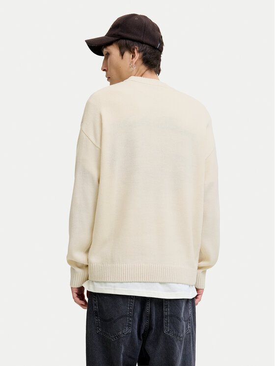 Jack & Jones Jack & Jones Sweter Urban 12278942 Écru Relaxed Fit
