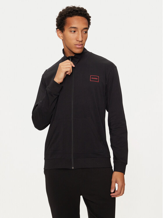 HUGO Hugo Pulóver 50525245 Fekete Regular Fit