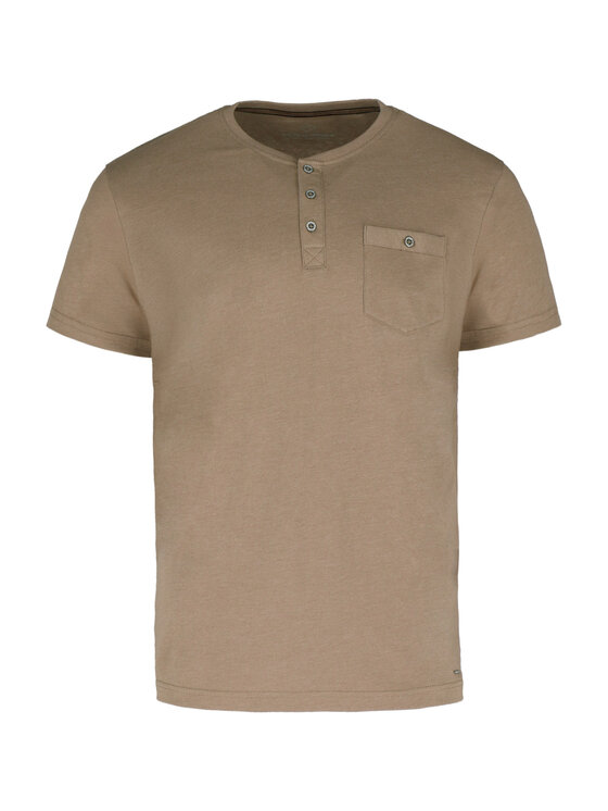 Volcano Volcano T-Shirt T-WARU Beżowy Regular Fit