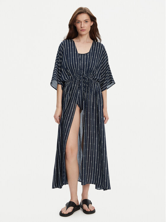 Tommy Hilfiger Tommy Hilfiger Kimonó UW0UW05960 Sötétkék Relaxed Fit
