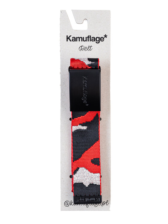 Kamuflage Kamuflage Pasek Męski Colorful Bordowy