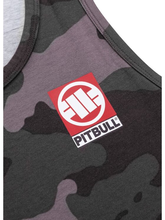 PITBULL PITBULL Tank top Tank Czarny Regular Fit