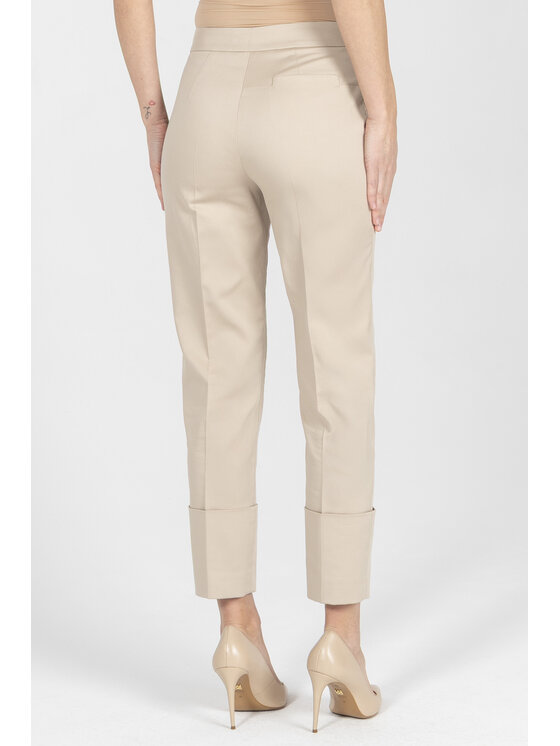 Deni Cler Milano Deni Cler Milano Spodnie materiałowe W-DC-5218-F2-F1-13-1 Beżowy Slim Fit