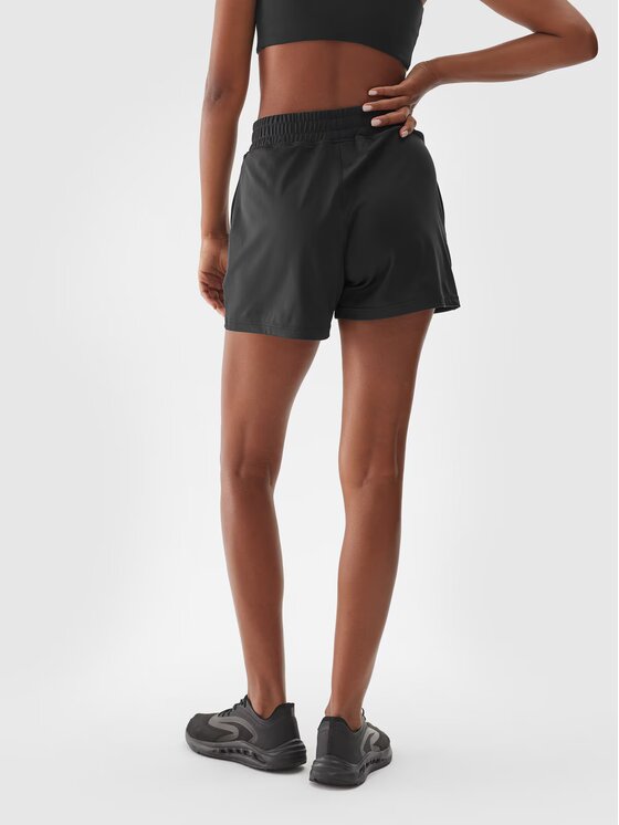 4F 4F Pantaloncini sportivi 4FWAW24TFSHF705-20S Nero Regular Fit