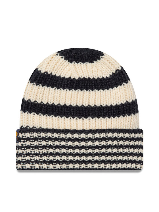 New Era New Era Czapka Ne Stripe Knit Bean 60565460 Czarny