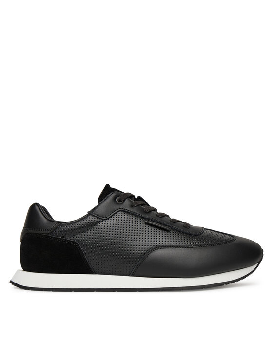 Calvin Klein Calvin Klein Sneakersy Low Prof Runn Laceup Perf Lth HM0HM01871 Czarny