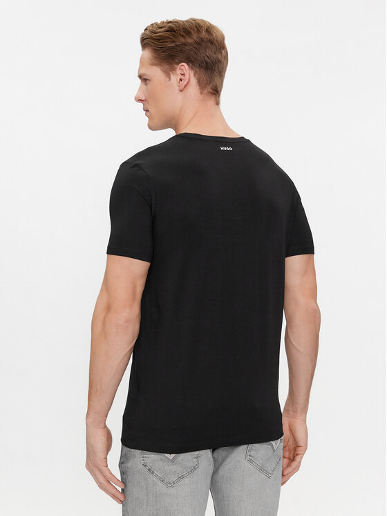 HUGO Hugo 2 t-kreklu komplekts Round 50325440 Melns Regular Fit