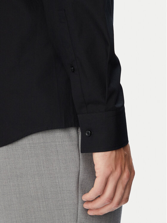 HUGO HUGO Srajca 50570285 Črna Slim Fit