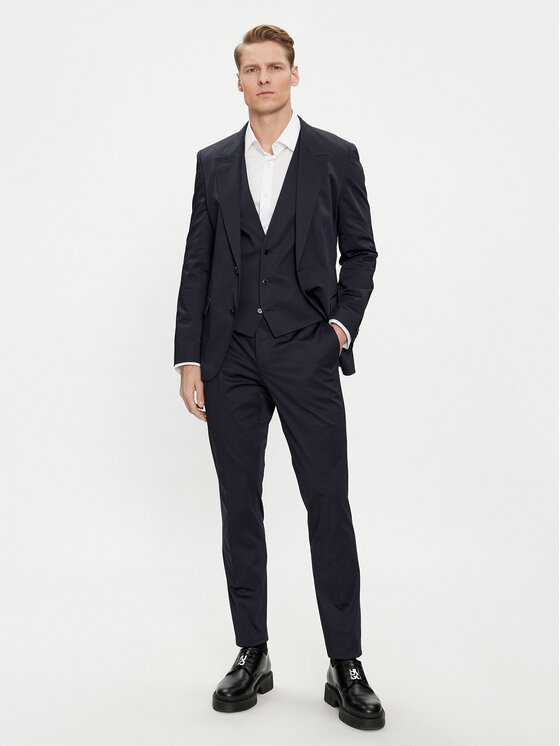 HUGO Hugo Uzvalks Henry/Getlin242V2X 50513585 Tumši zils Regular Fit