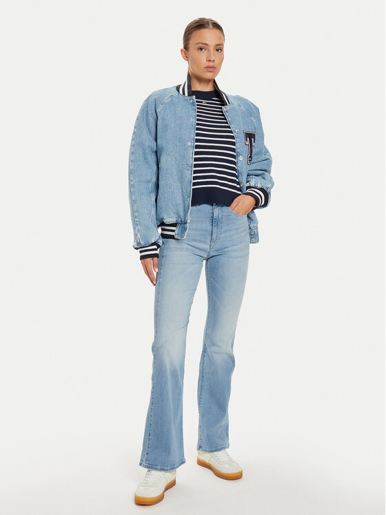 Tommy Jeans Tommy Jeans Jeansy Sylvia DW0DW19598 Niebieski Flare Fit
