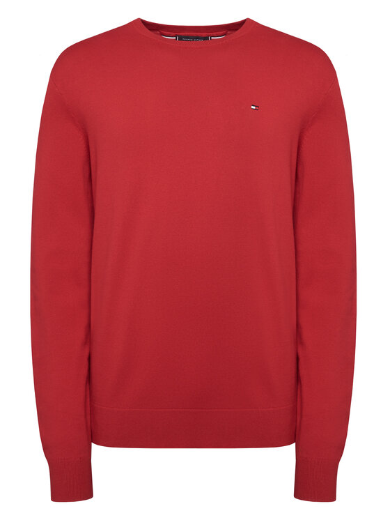 Tommy Hilfiger Tommy Hilfiger Džemperis Essential Ssnl MW0MW39999 Sarkans Regular Fit