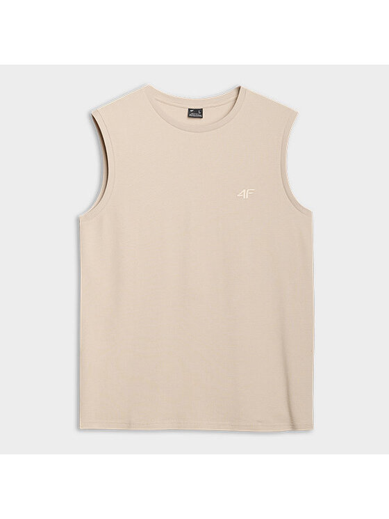 4F 4F T-Shirt 4FRSS25TSLEM233-83 Brązowy Active Fit