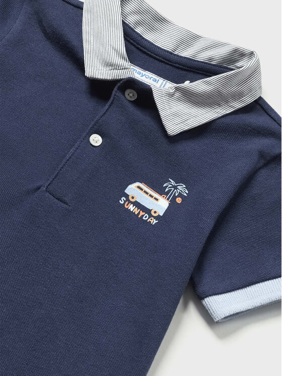 Mayoral Mayoral Polo majica 1104 Mornarsko modra Regular Fit