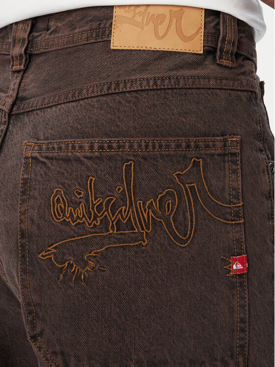 Quiksilver Quiksilver Jeansy YG Baggy EQYDP03510 Tmavě hnědá Baggy Fit